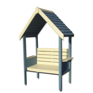 Wooden Garden Bench Seat with Roof 4x2 Pressure Treated