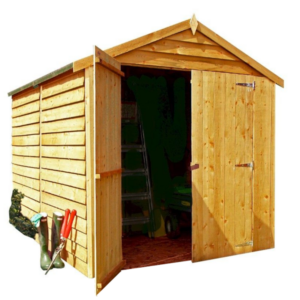 Wooden Overlap Shed 6x8 Windowless PT